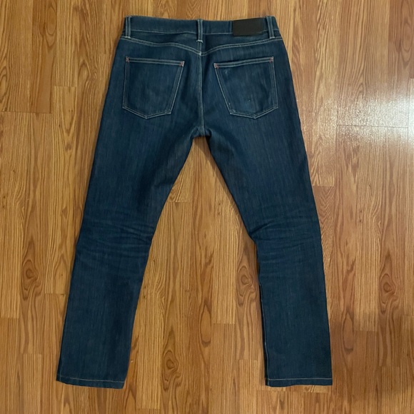 Lacoste raw denim blue jeans 32x30 skinny fit - Picture 2 of 9